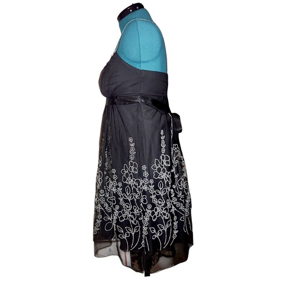 Just Choon Vintage Y2K Homecoming 16 Party Dress Black Tulle FairyGoth Size L - Picture 4 of 6
